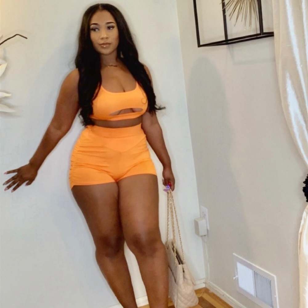 Orange two piece set